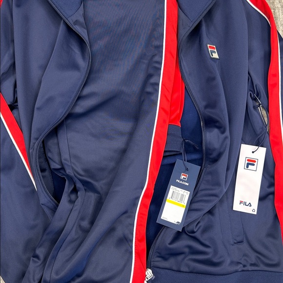 Last One Fila men’s Track Jacket + pants Polyester jersey fabric NWT - Picture 4 of 4